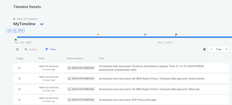 add milestones to your investigation timeline