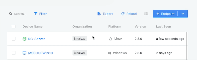 export-endpoints