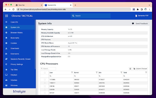 web browser forensic tools