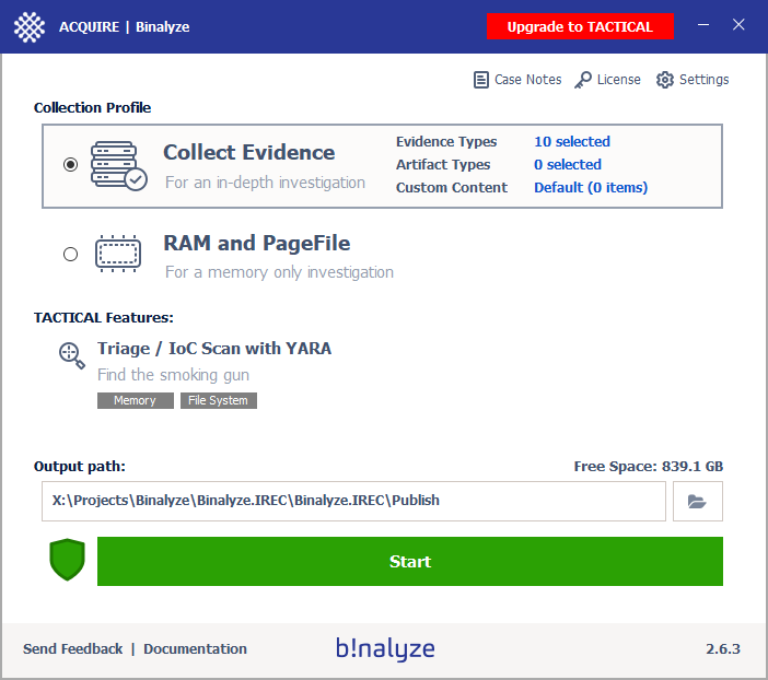 Rebranding and alignment for evidence collection
