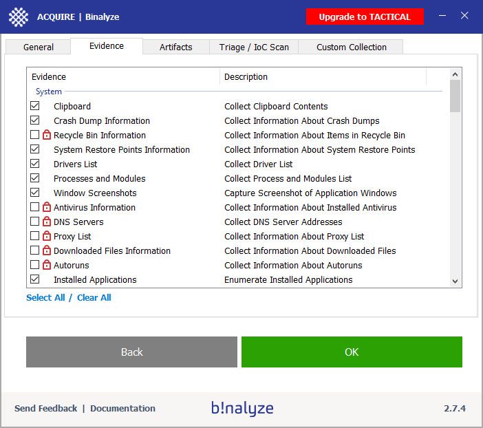 Collect 40+ types of digital evidence for FREE